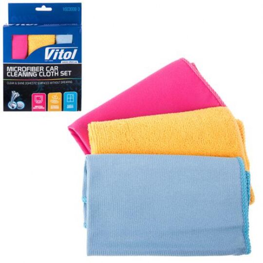 Vitol Набор тряпок микрофибра VSC3030-3