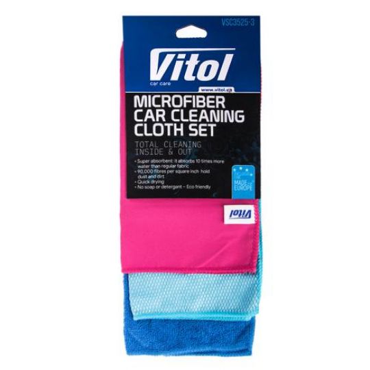 Vitol Набор тряпок микрофибра VSC3525-3