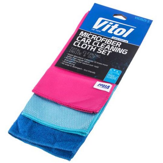 Vitol Набор тряпок микрофибра VSC3525-3