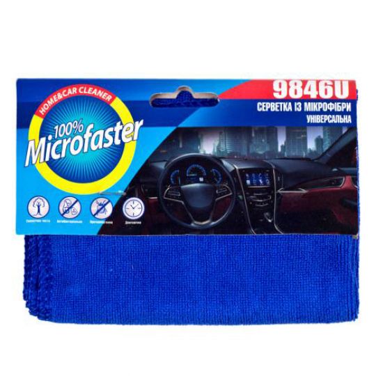 Vitol Салфетка микрофибра универсальная синяя 9846U (40*30 см)