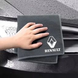 Флісовий рушник для авто з логотипом Renault 30х30 см Флісовий рушник для авто з логотипом Renault 30х30 см