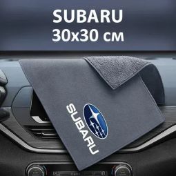 Флісовий рушник для авто з логотипом Subaru 30х30 см Флісовий рушник для авто з логотипом Subaru 30х30 см