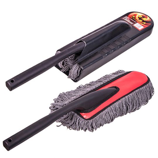 Vitol Щетка для сметания пыли антистатик 50 плоская пластиковая ручка