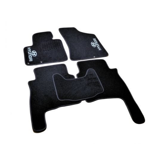 AVTM Коврики в салон текстильные Hyundai Santa Fe II '10-12 Черные (Комплект 5шт.)