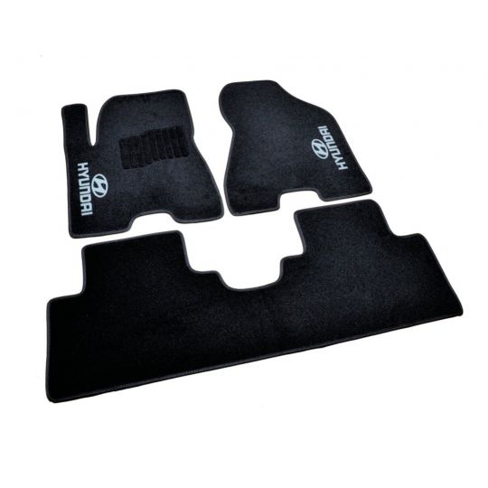 AVTM Коврики в салон текстильные Hyundai Tucson (JM) '04- Черные (Комплект 3шт.)