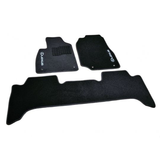 AVTM Коврики в салон текстильные Lexus LX 470 '98-07 Черные (Комплект 3шт.)