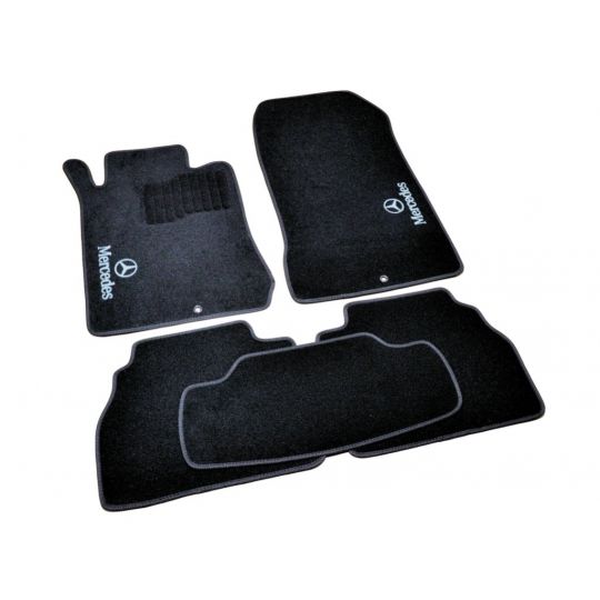 AVTM Коврики в салон текстильные Mercedes-Benz E-Class W210 '95-02 [задний привод] Черные (Комплект 5шт.)