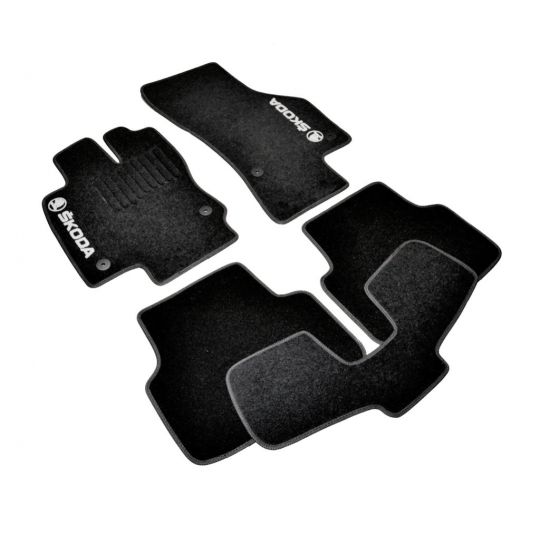 AVTM Коврики в салон текстильные Skoda Octavia (A7) III '13- Черные (Комплект 5шт.)