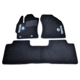 AVTM Коврики в салон текстильные Toyota Auris II '12- Черные (Комплект 3шт.)