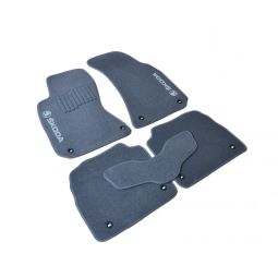 AVTM Коврики в салон текстильные Skoda Superb I '01-08 Серые (Комплект 5шт.)
